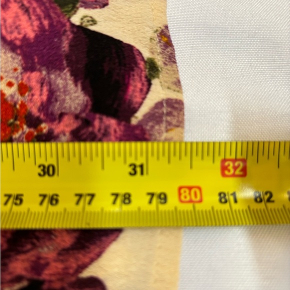 ODDI Babydoll Buttery Cream Large Floral Print Tunic Top Plus Size 3XL - Picture 12 of 15